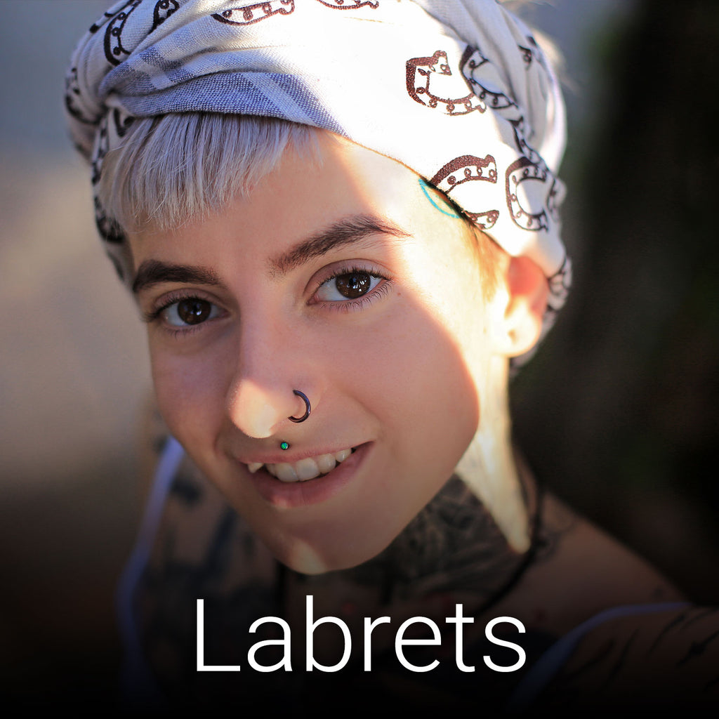 Labrets / Lippenpiercings
